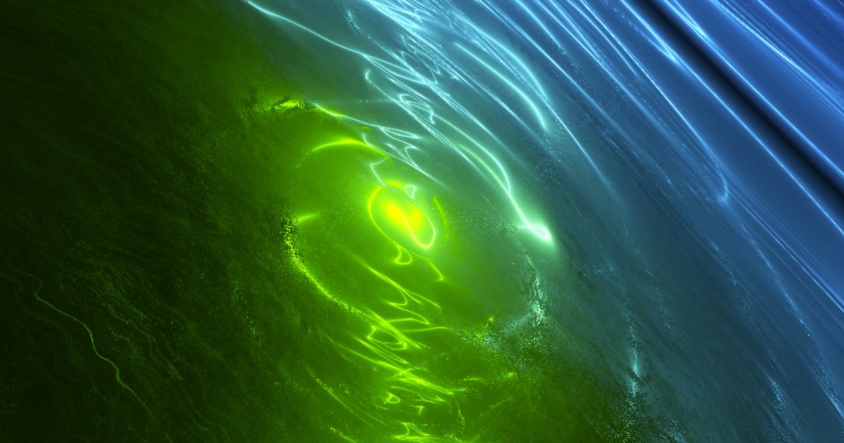 Screenshot of Aether Flux: Raymarching shader art generator. Explore cosmic fractal visuals with real-time parameter controls — a GPU-powered alternative to Mandelbulb 3D.