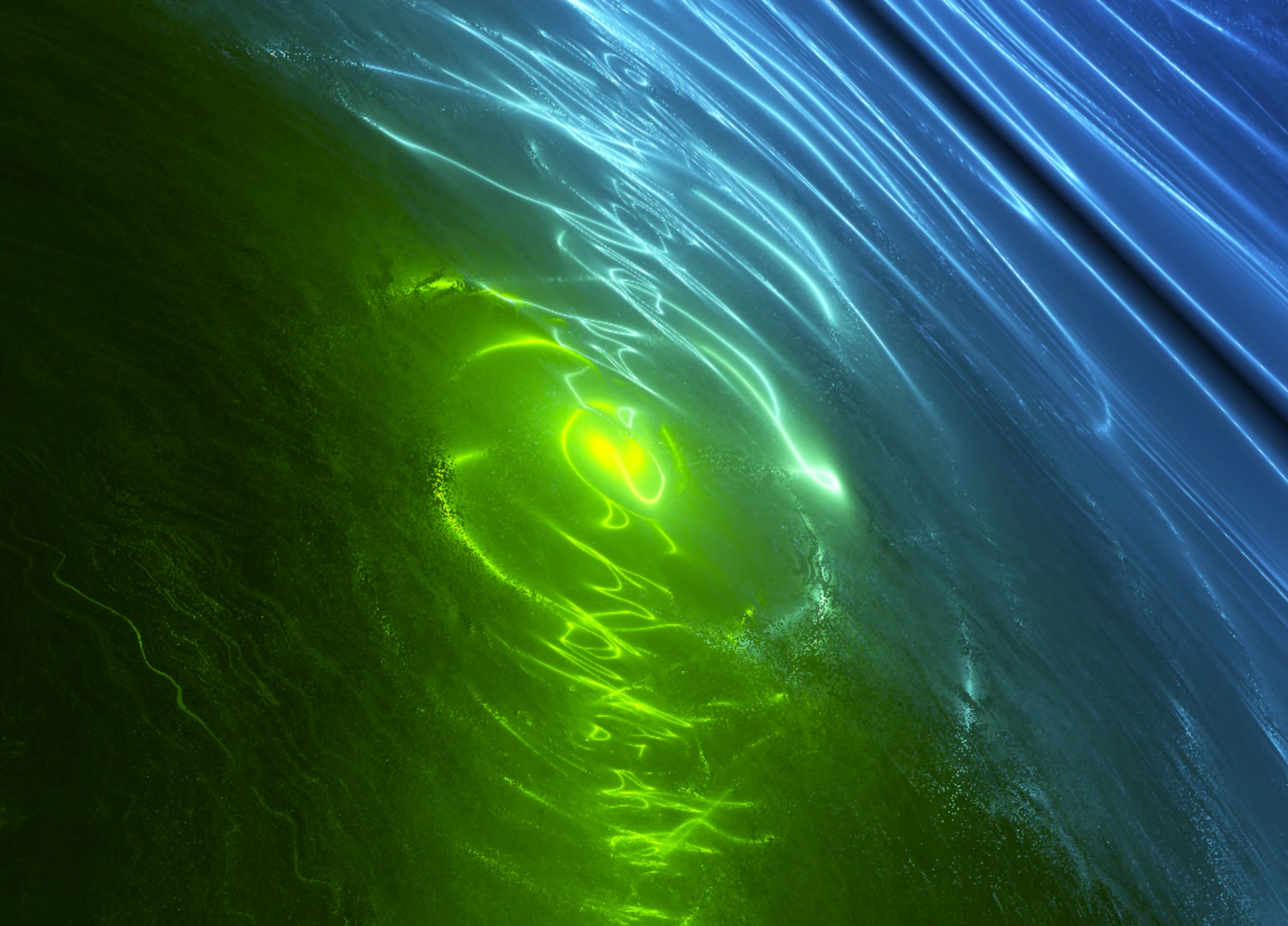 Screenshot of Aether Flux: Raymarching shader art generator. Explore cosmic fractal visuals with real-time parameter controls — a GPU-powered alternative to Mandelbulb 3D.