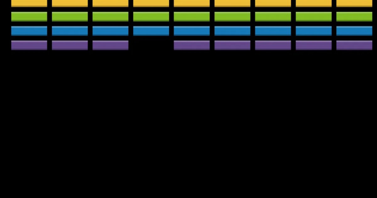 Screenshot of Brickout: Brick breaker inspired by Breakout and Arkanoid. Power-ups, progressive levels, and satisfying ball physics — a free Arkanoid alternative with no app install.