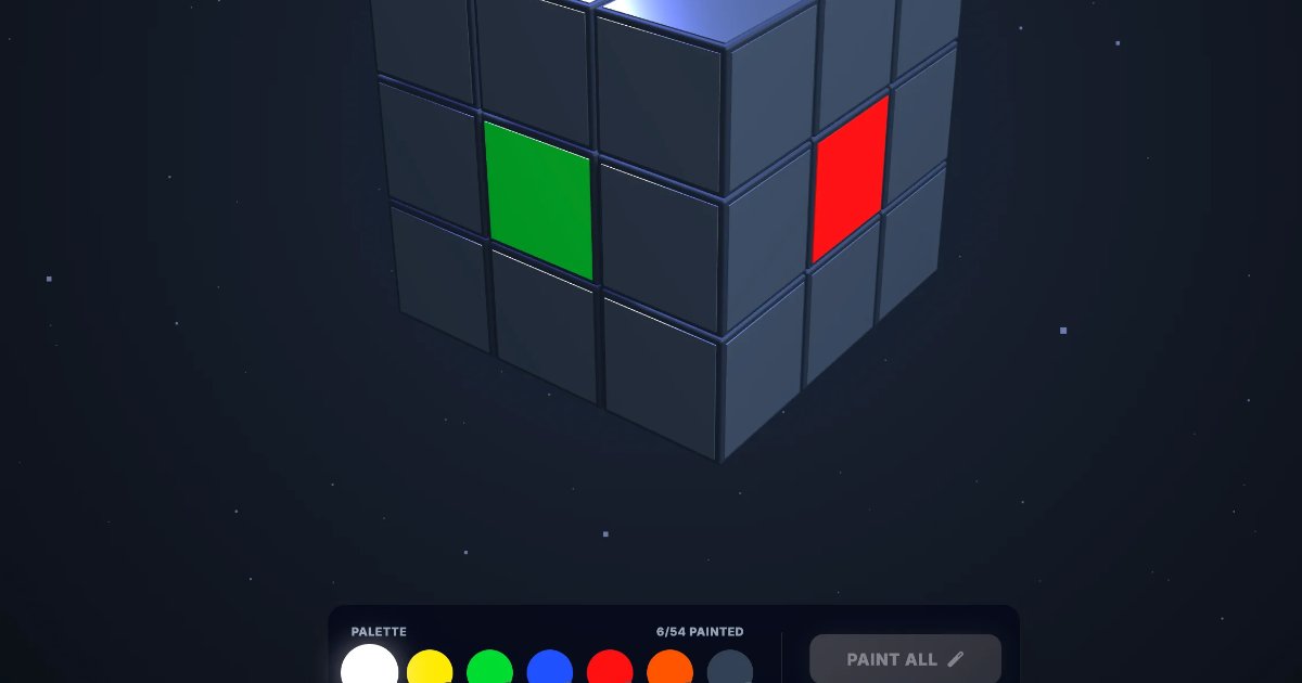 Screenshot of Rubik's Cube Solver: 3x3 Rubik's Cube solver and simulator — input your scramble, get step-by-step beginner and CFOP solutions. A fast, free alternative to Cube Explorer and CSTimer.