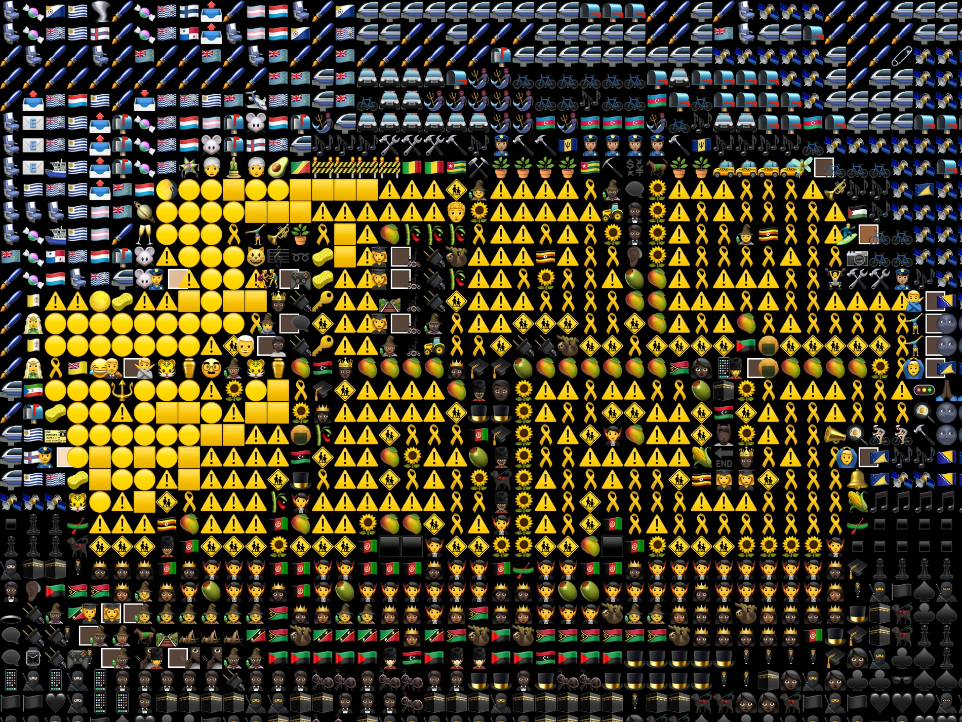 Screenshot of Emoji Mosaic: Photo-to-emoji mosaic converter. Transform any image into high-resolution emoji pixel art — a free alternative to Emoji Mosaic and EmojiCam.