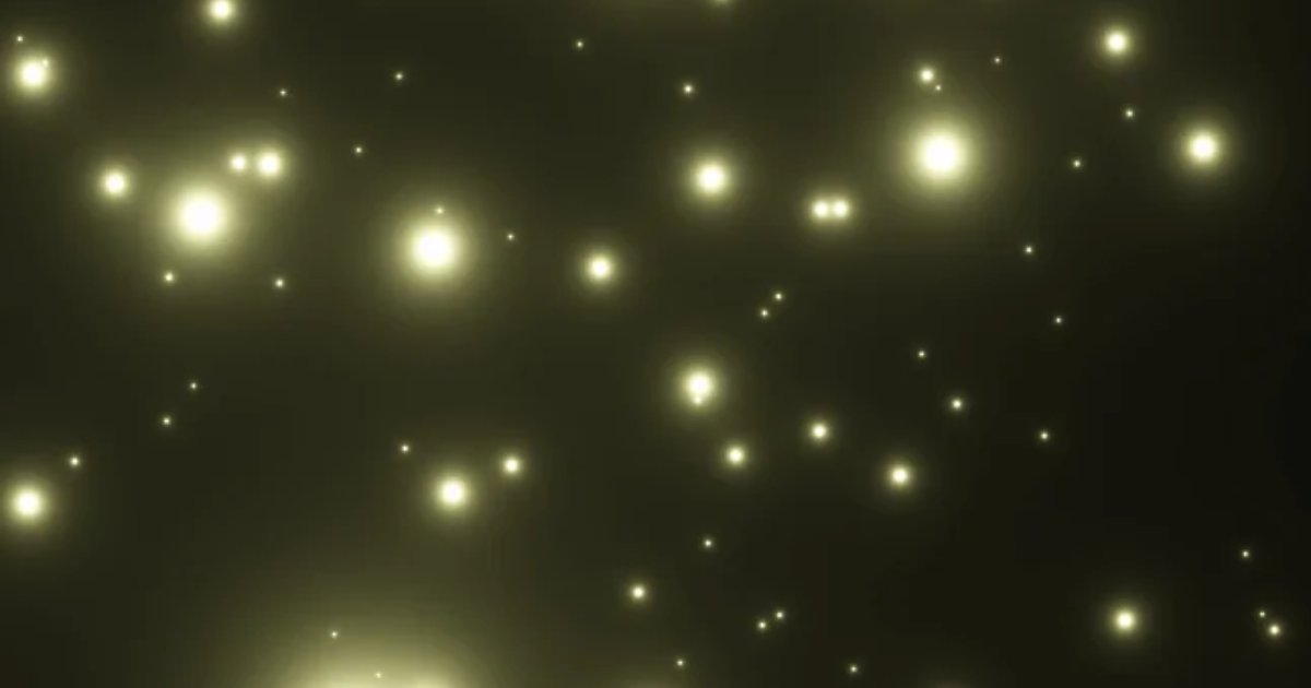 Screenshot of Fireflies: Interactive firefly simulator. Hundreds of glowing insects in a peaceful nighttime scene — a calming bioluminescence visualization with emergent swarm behavior.