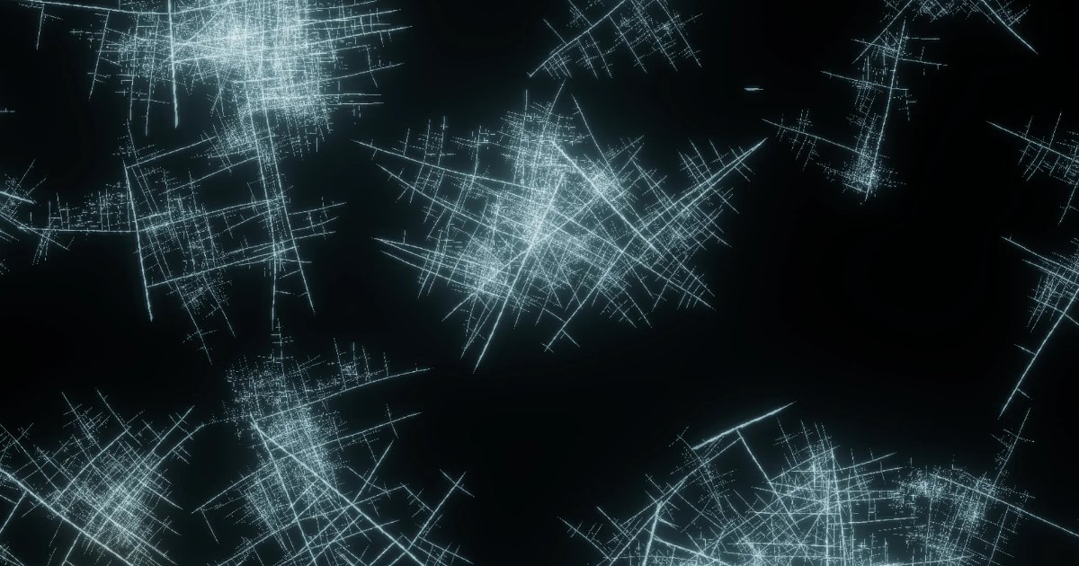 Screenshot of Frosty Pane: Frost and ice crystal simulator. Watch generative patterns form on a frozen windowpane — a procedural crystallization visualization for winter aesthetics.