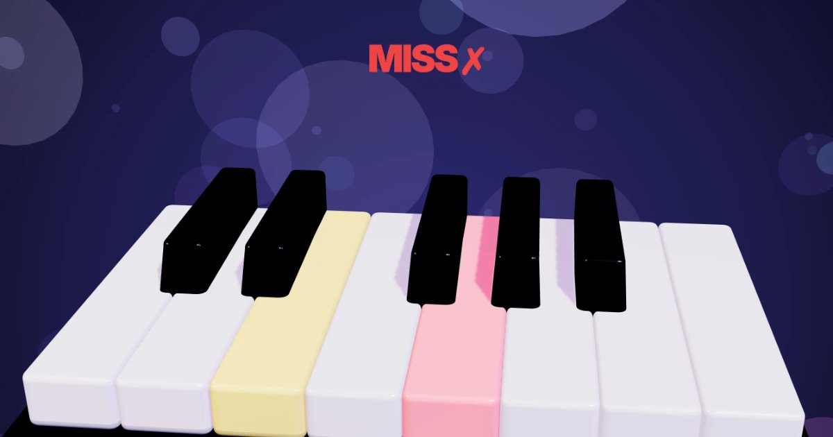 Screenshot of Golden Ear: Ear training game with a 3D piano. Identify musical pitches, intervals, and frequencies — a free alternative to EarMaster and Teoria for pitch recognition.