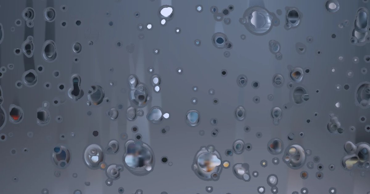 Screenshot of Heart Drops: Heart-on-glass love message generator. Customize fog, lightning, and mist effects for romantic rain-on-window scenes — a Valentine's Day visual card maker.