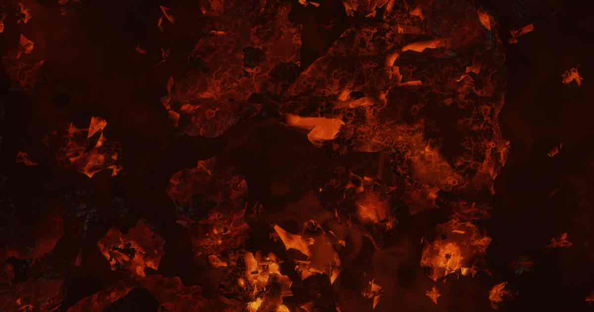Screenshot of Hot Coals: A living bed of glowing charcoal — no flames, just real 3D coals that breathe, crack, and cool. No need to start a fire? Just watch the embers. Without the heat.