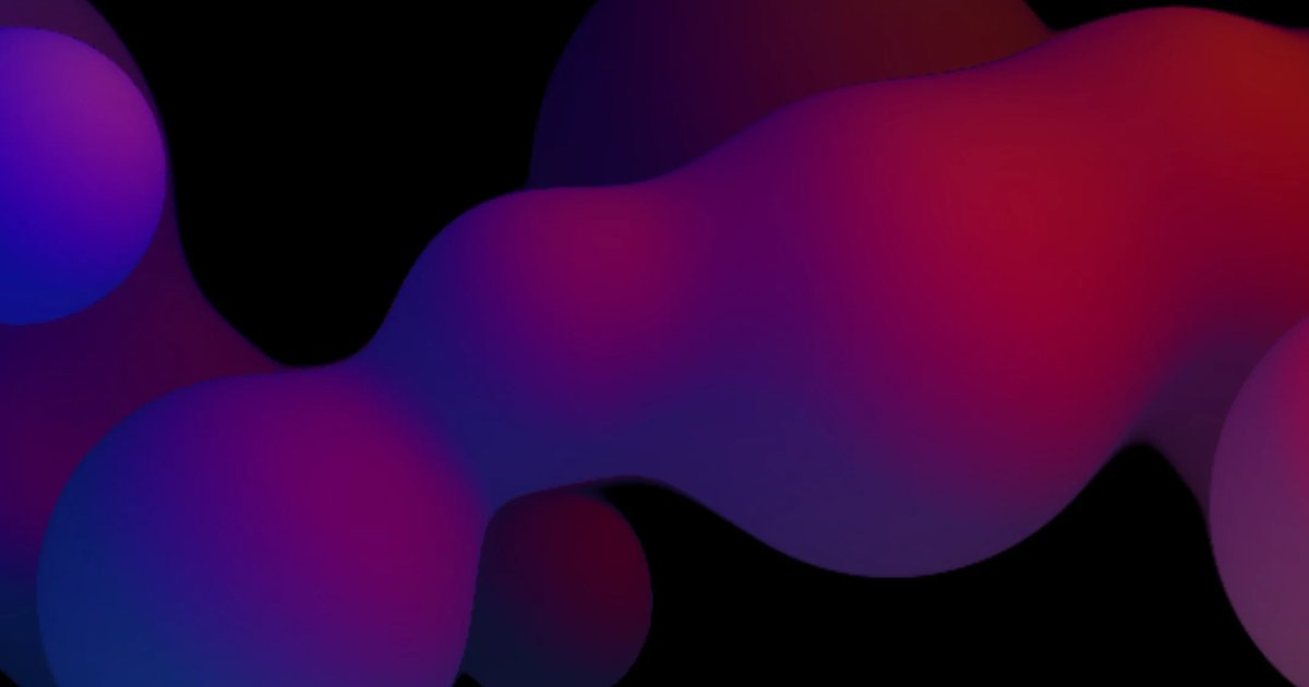 Screenshot of Lava Lamp: 3D lava lamp simulator with customizable blobs. Relaxing raymarched metaballs rise and fall — a digital recreation of the iconic 1960s Spencer Gifts lamp.