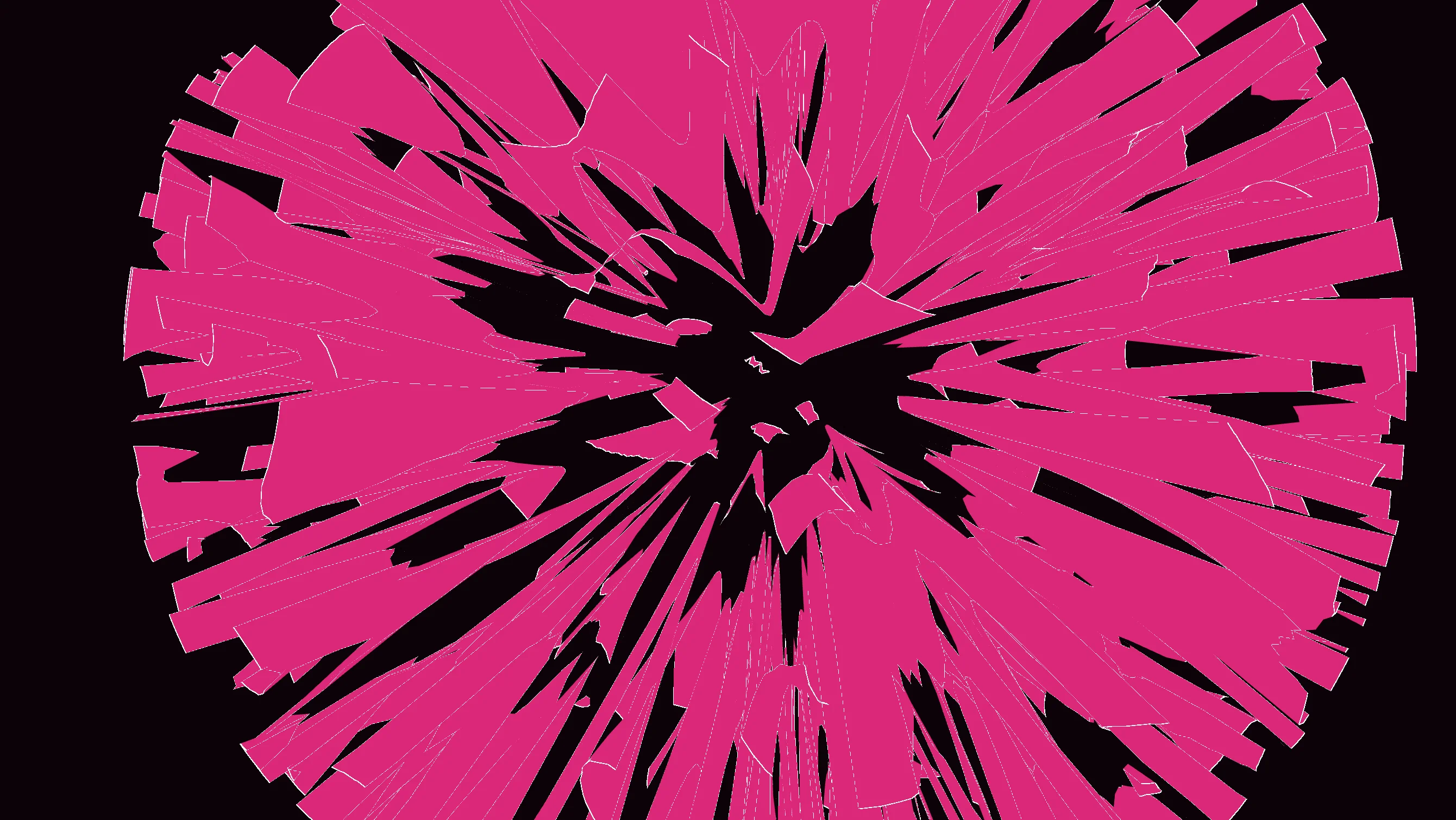 Screenshot of Liquid Evolution: 3D generative sphere visualization. Organic liquid forms evolve and morph — a captivating vertex-displacement animation with GLSL noise functions.