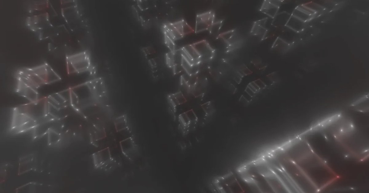 Screenshot of Lumicube: 3D fractal art generator. Create and explore luminous geometric fractal sculptures — a free alternative to Mandelbulb 3D and Fragmentarium for fractal exploration.