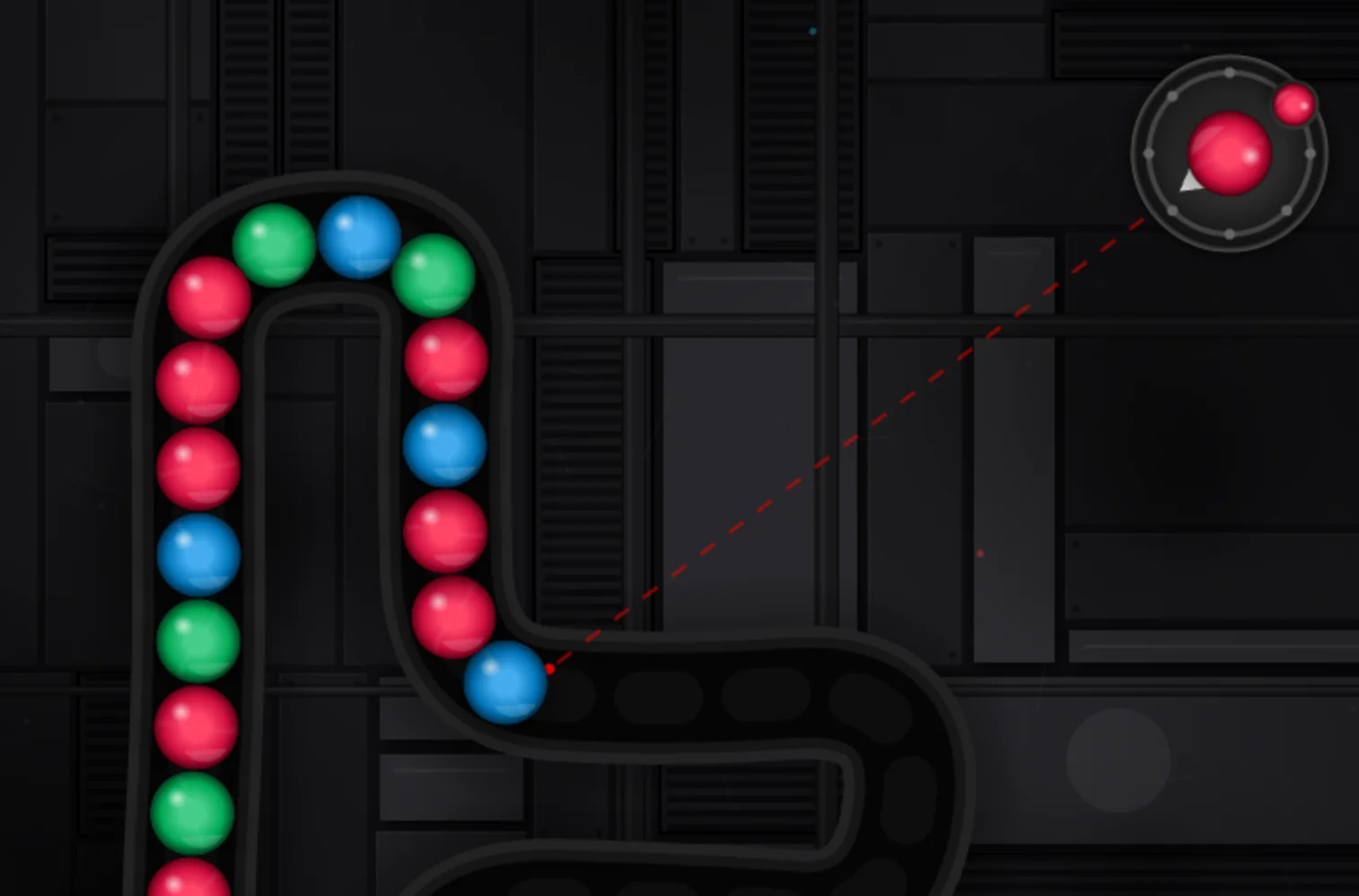 Screenshot of Orbit Defender: Orbital space shooter — defend your station from 360° enemy waves. Tactical positioning and weapon management in a rotational arena combat game.