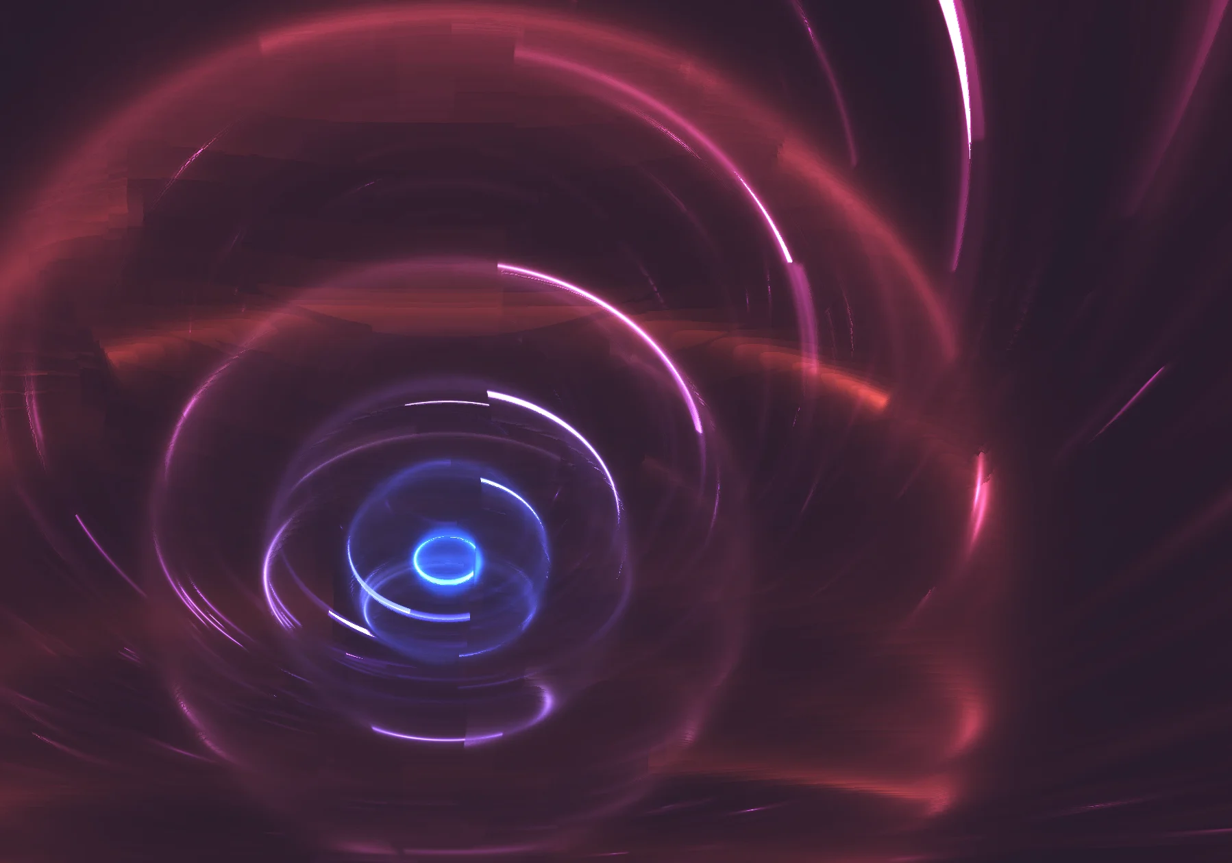 Screenshot of Orbit Trails: Orbital fractal art toy. Watch particles trace beautiful paths around attractors — a gravity simulation visualizer with hypnotic trail rendering.