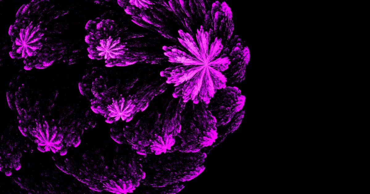 Screenshot of Petalworks: Fractal shader experience. Explore evolving petal-like mathematical structures — a real-time IFS fractal art tool with morphing parametric controls.