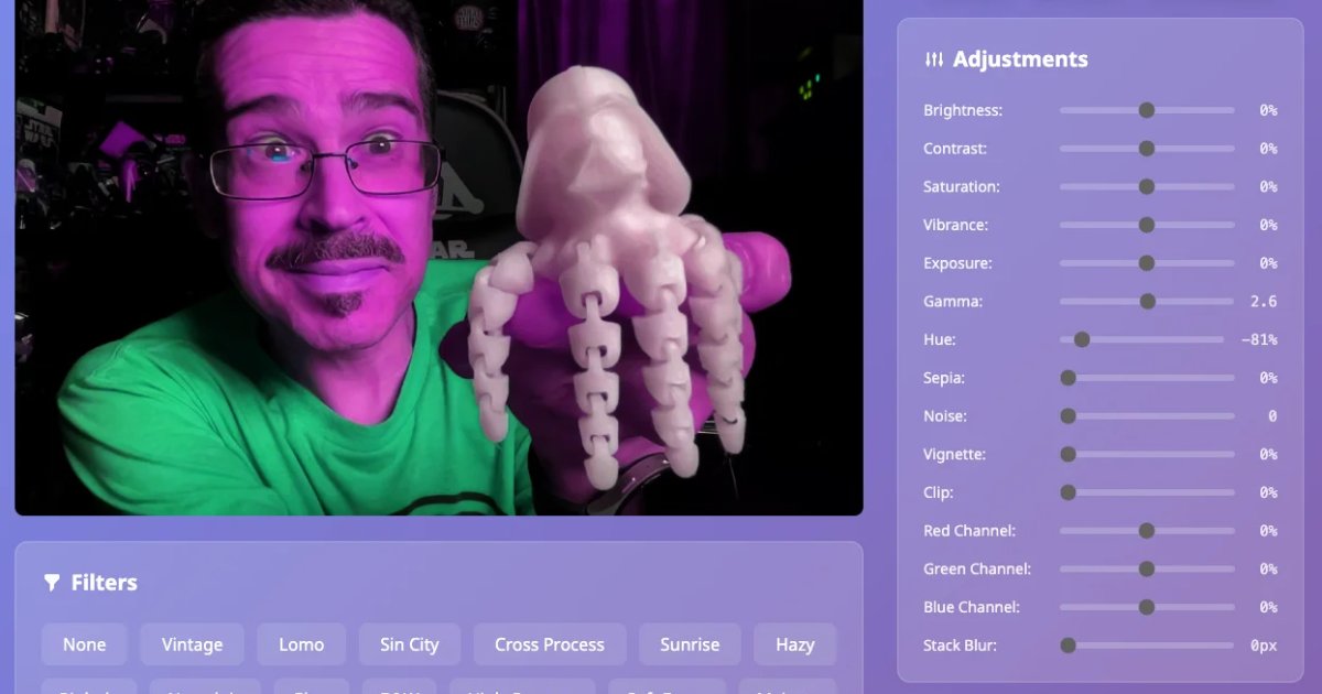 Screenshot of Picturino: Image editor with crop, resize, filters, and adjustments. Edit photos privately with zero server uploads — a free alternative to Pixlr and Photopea for quick edits.