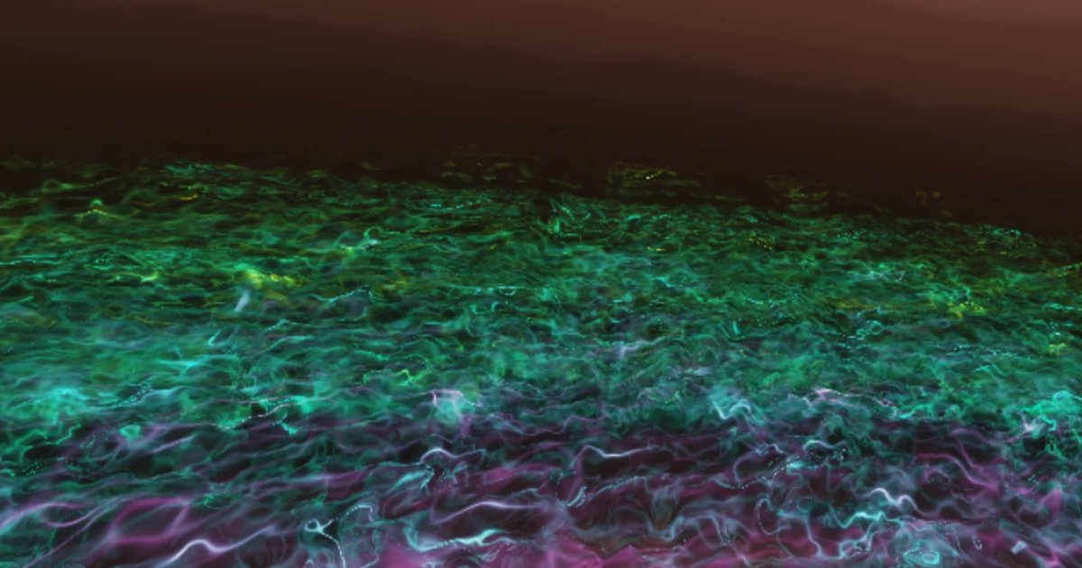 Screenshot of Pool Party: 3D pool water simulator with volumetric raymarching. Explore underwater distortions and caustic lighting — a real-time aquatic physics visualization.