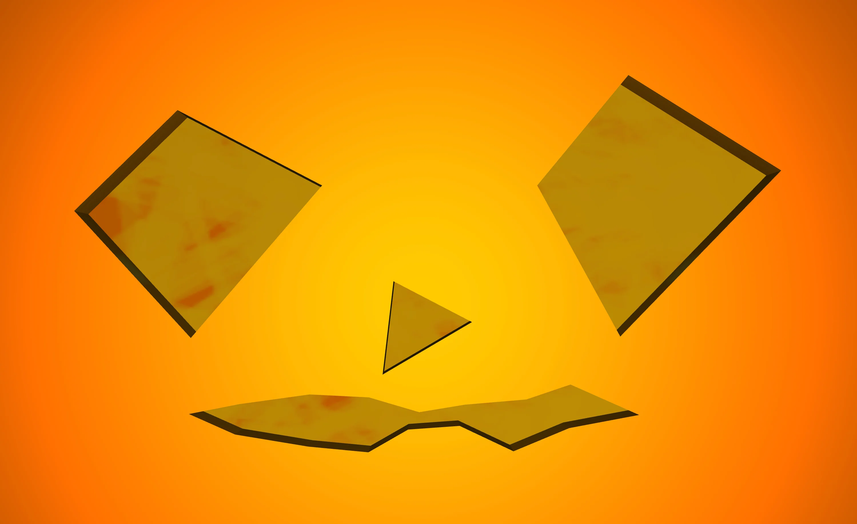 Screenshot of Scream Saver: 3D Jack-o'-Lantern carving tool for Halloween. Design custom pumpkin faces with interactive depth carving — share and export spooky designs.