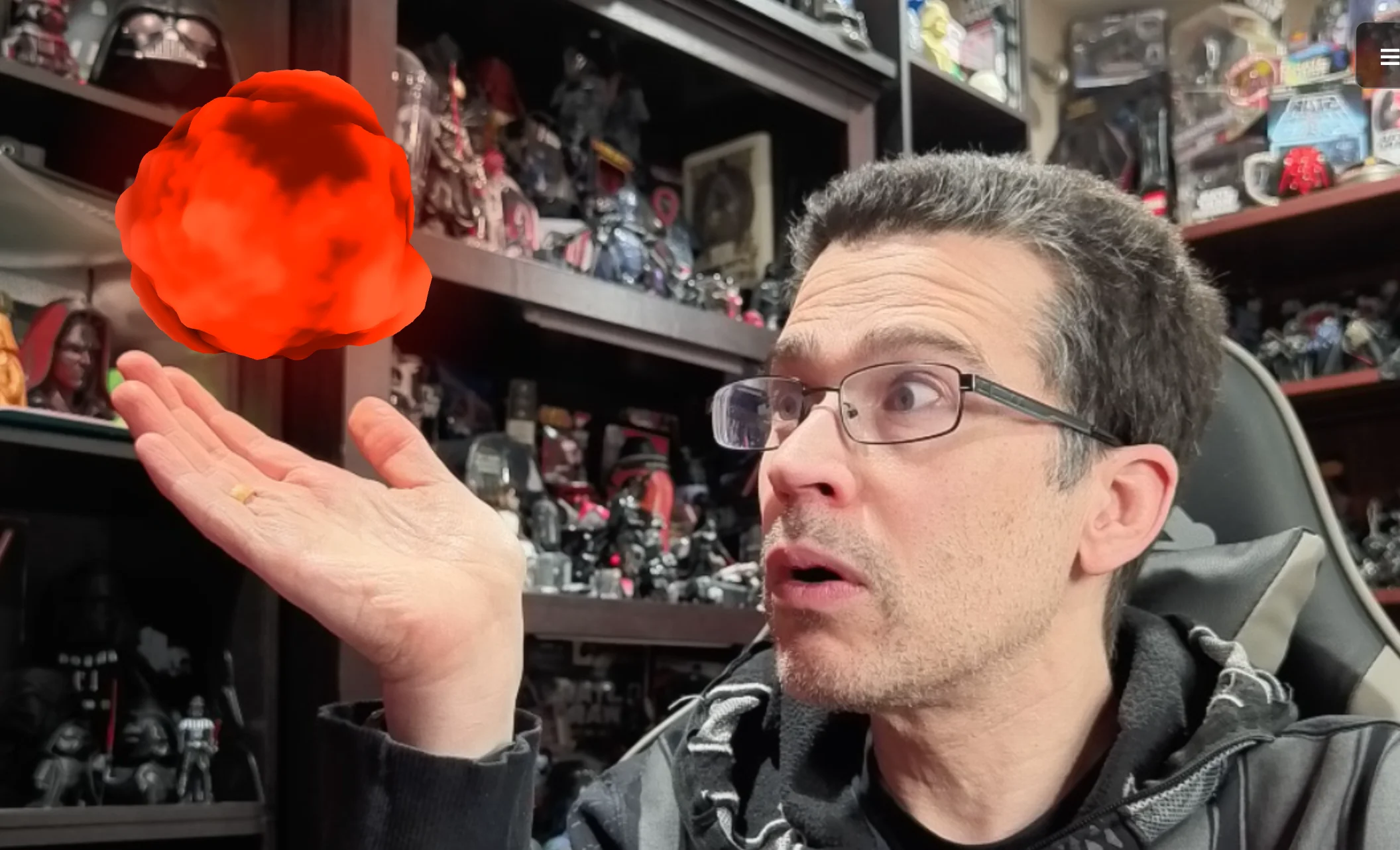 Screenshot of Solar Juggler: Webcam-based virtual juggling toy. Use your camera and motion tracking to juggle digital balls — a fun computer-vision-powered physics toy.