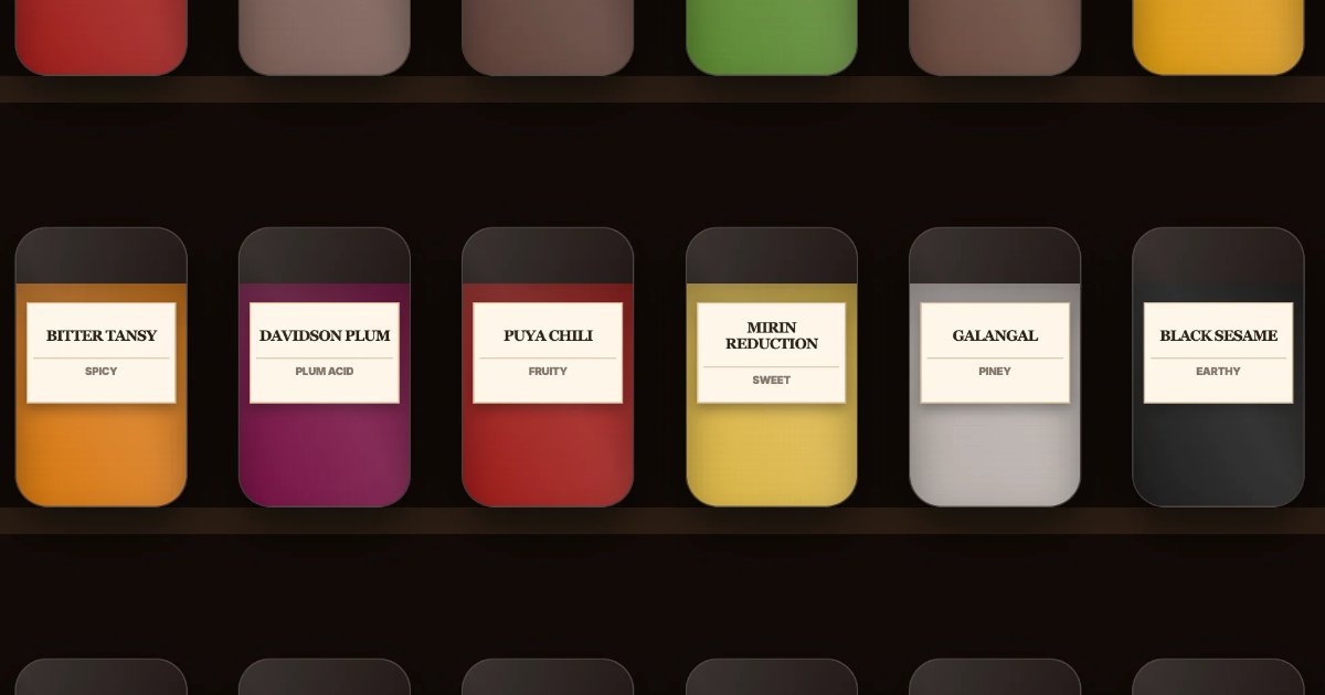 Screenshot of Spice Rack: Visual spice and herb encyclopedia. Flavor chemistry, usage guides, and culinary pairings — a reference for chefs. Alternative to The Flavor Bible lookup tools.