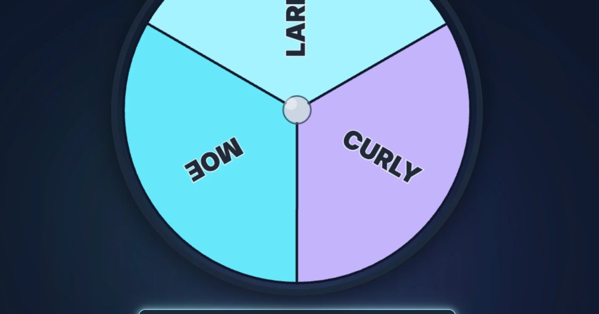 Screenshot of Spinwheel: Spinning wheel for random decisions. Enter custom options and spin to pick — a free alternative to Wheel of Names for giveaways, classrooms, and choices.
