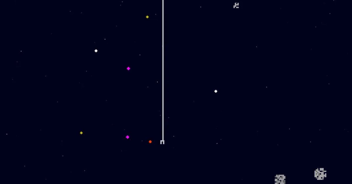 Screenshot of Starlight Angler: Space fishing arcade game — hook stars and dodge asteroids in zero gravity. A cosmic twist on fishing mechanics with unique celestial catch-and-release gameplay.