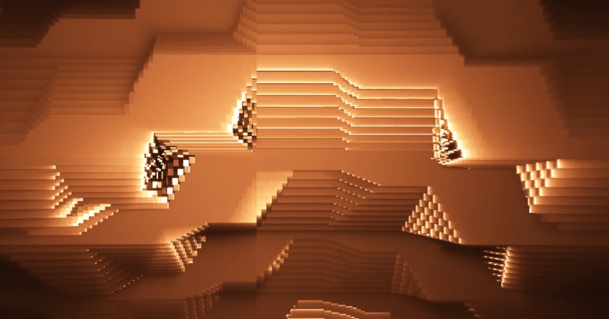 Screenshot of Stepfinity: Algorithmic infinite pattern generator. Evolving geometric sequences unfold endlessly — an exploration of cellular automata and mathematical tiling.