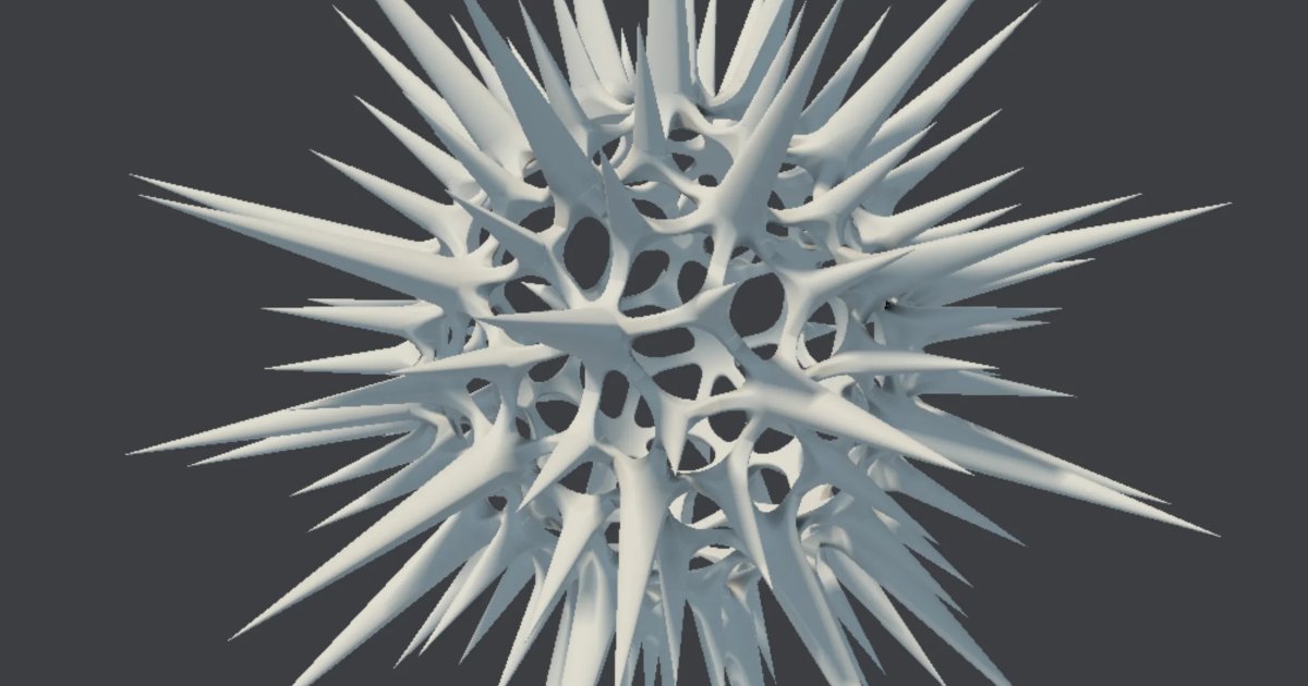 Screenshot of Viral Alert: 3D virus structure simulator. Explore dynamic molecular formations with icosahedral geometry — a biological visualization inspired by electron microscopy.